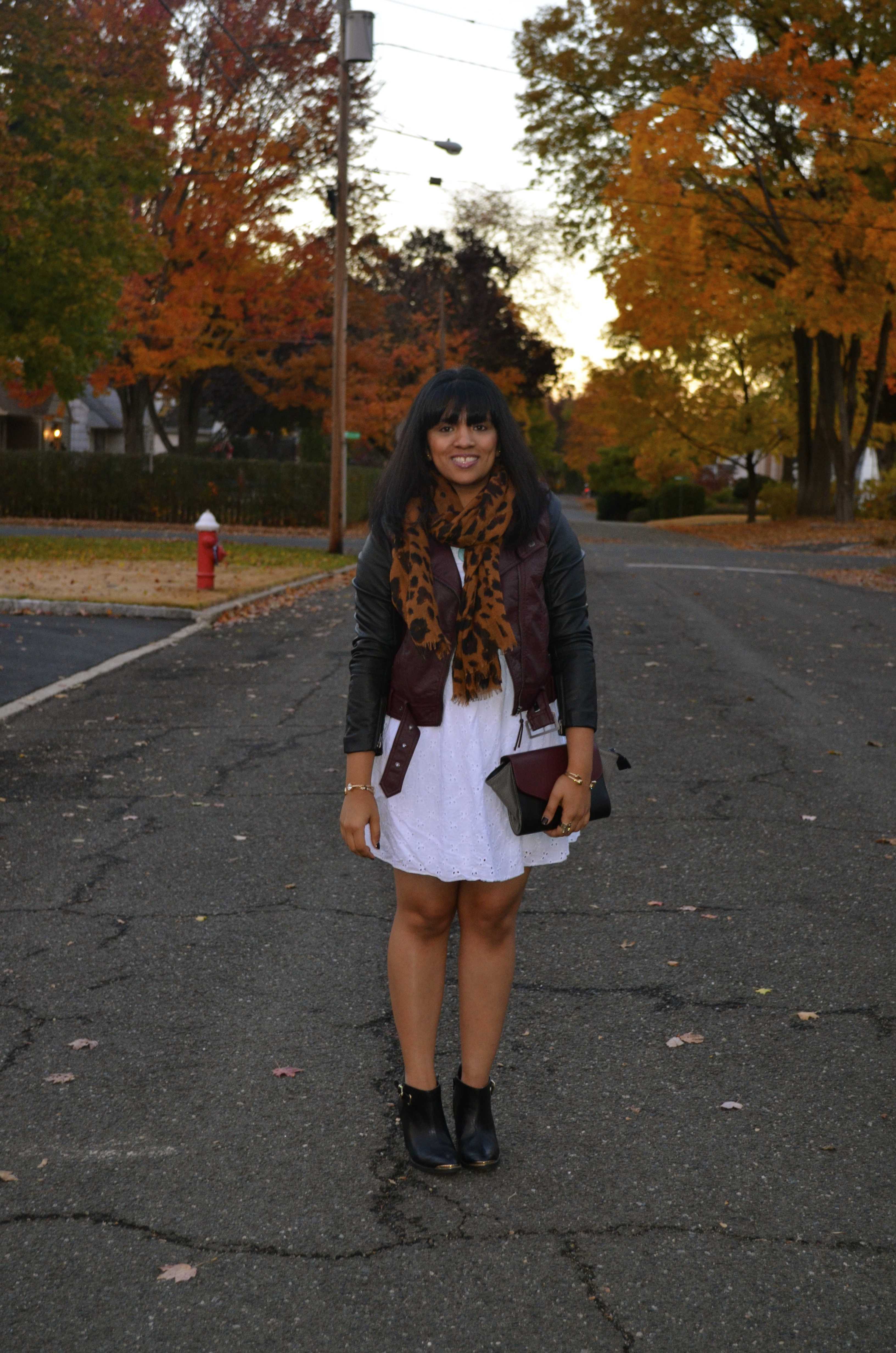 Two Tone Leather Jacket