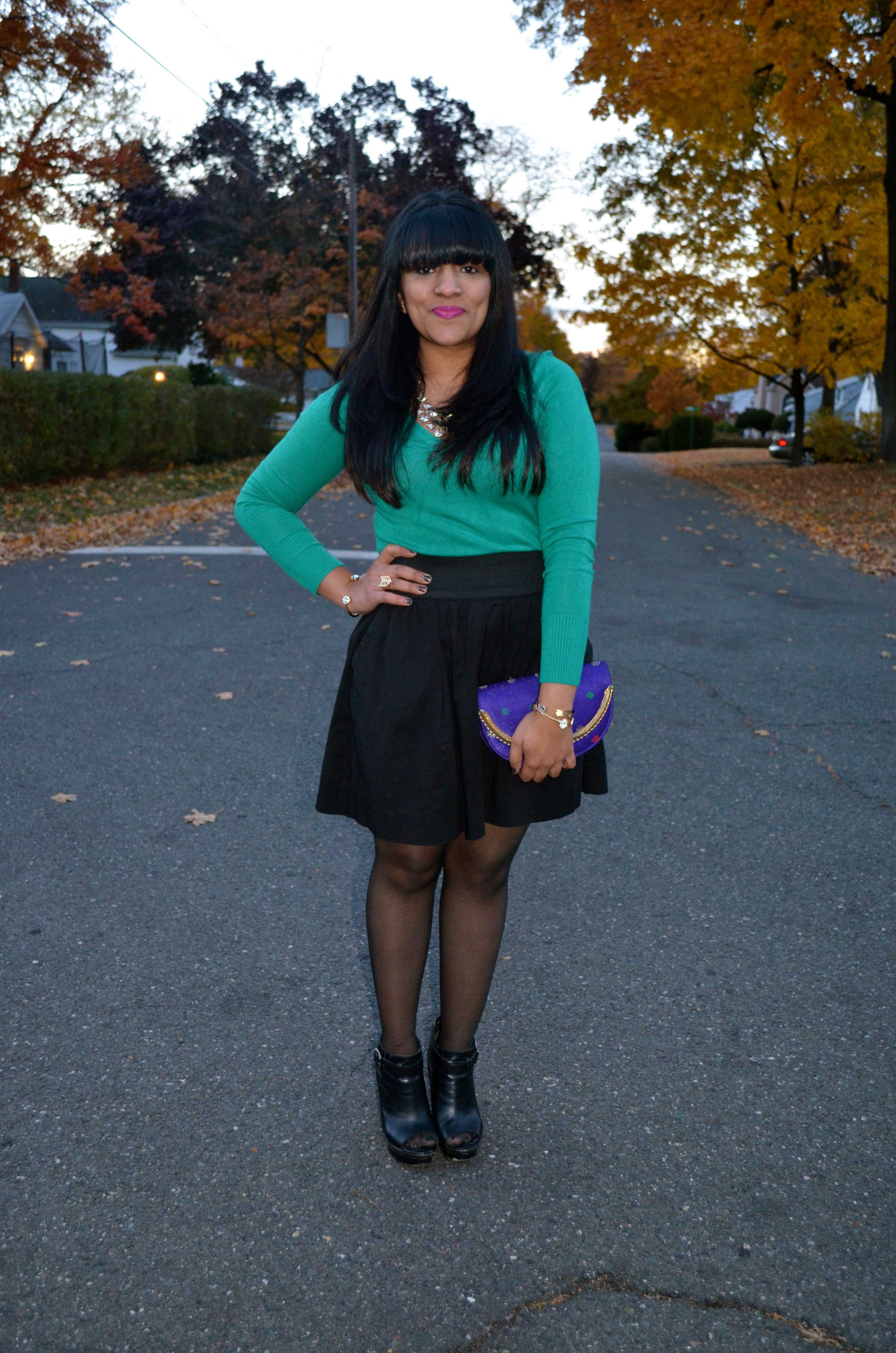 Black Skater Skirt