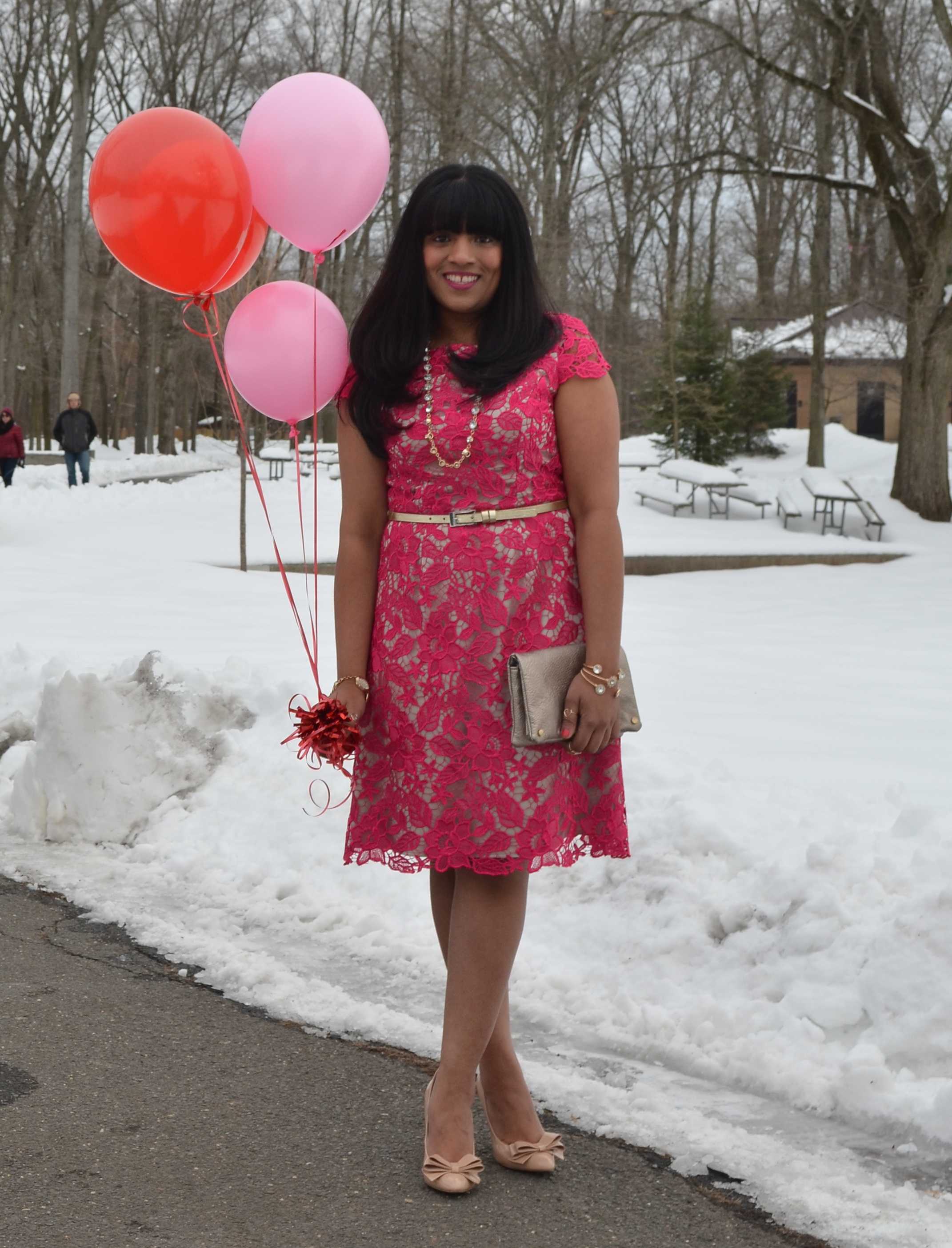 Pink Lace Dress