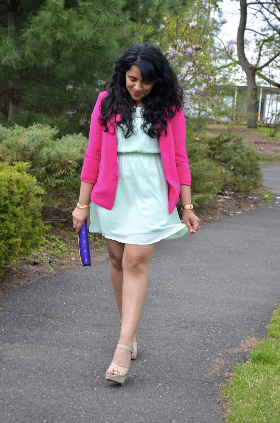 Mint Backless Dress