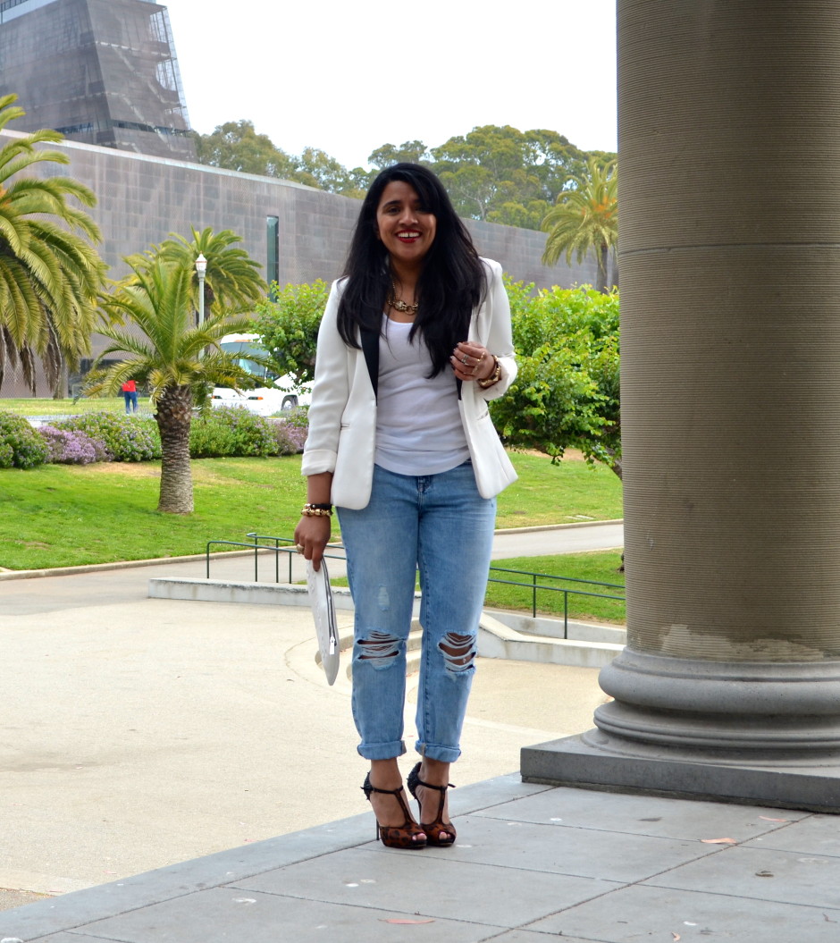 Zara Distressed Boyfriend Jeans