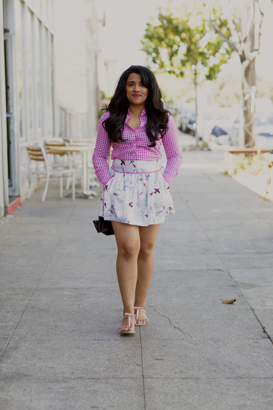 Summer Outfit Ted Baker Cage Print Skirt