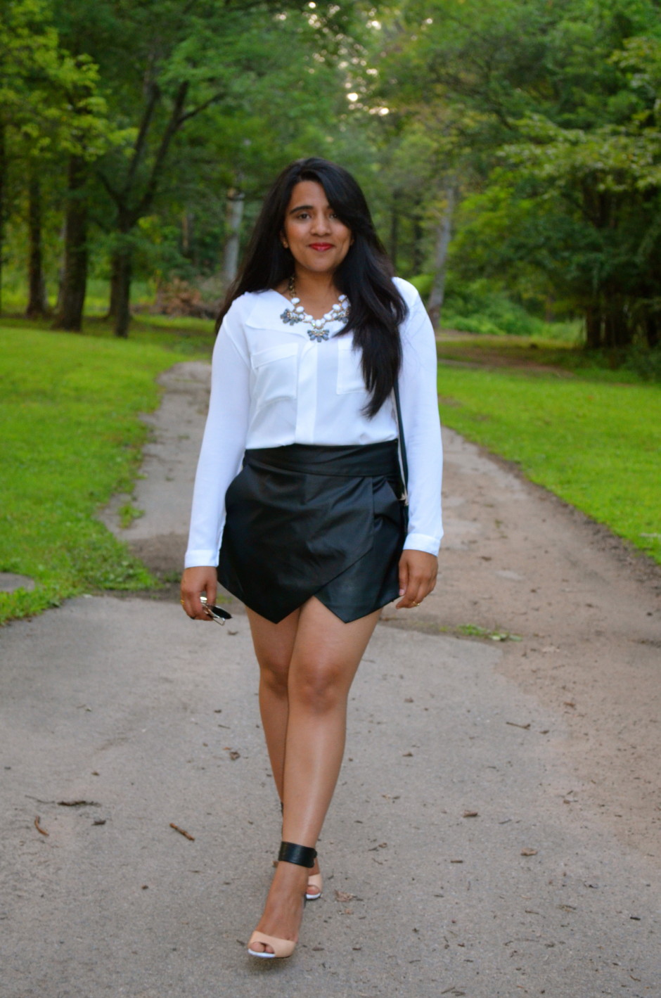 Zara Leather Skort