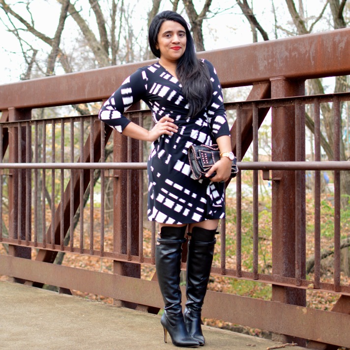 How to style a wrap dress