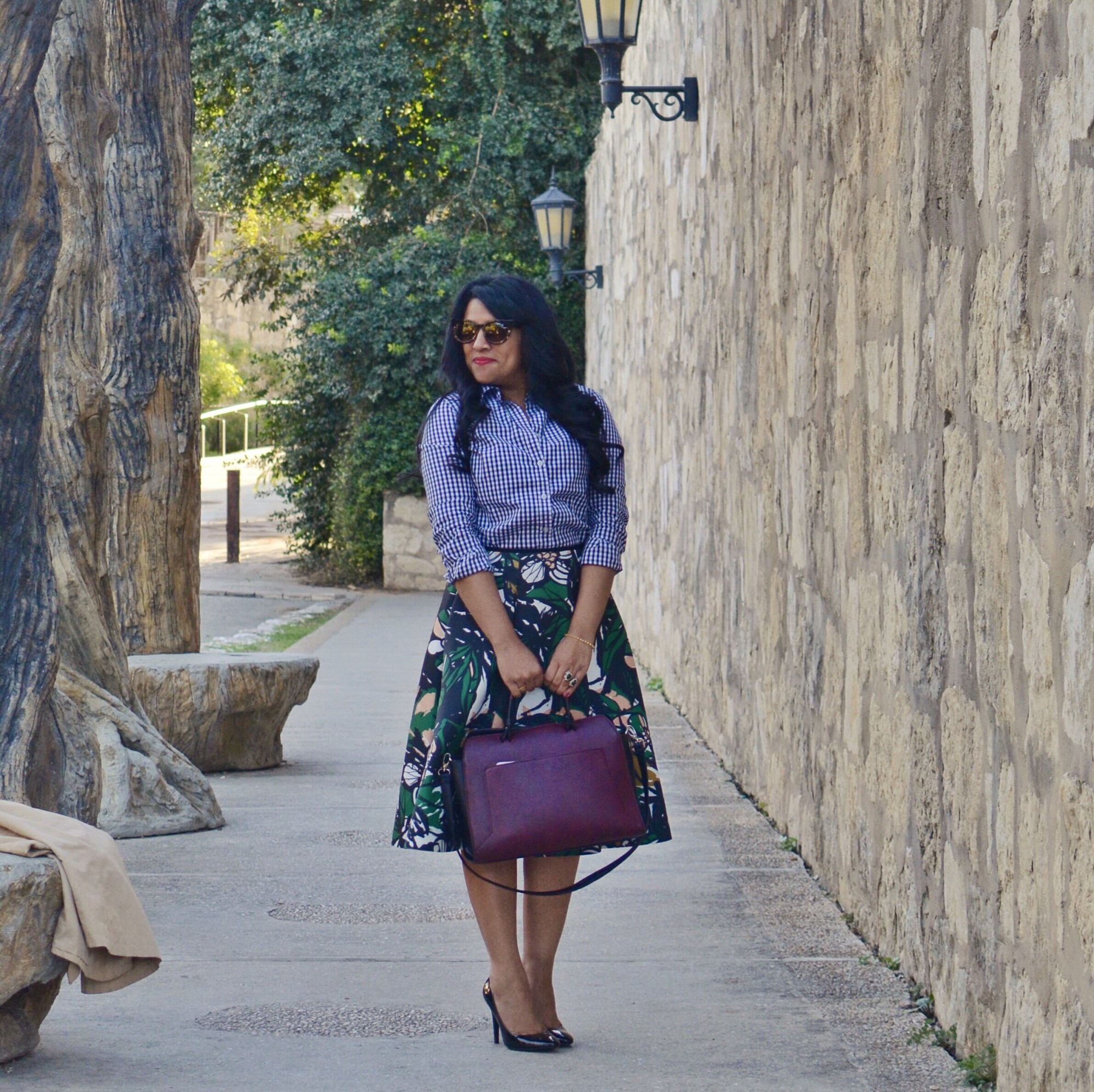 palm-print-skirt